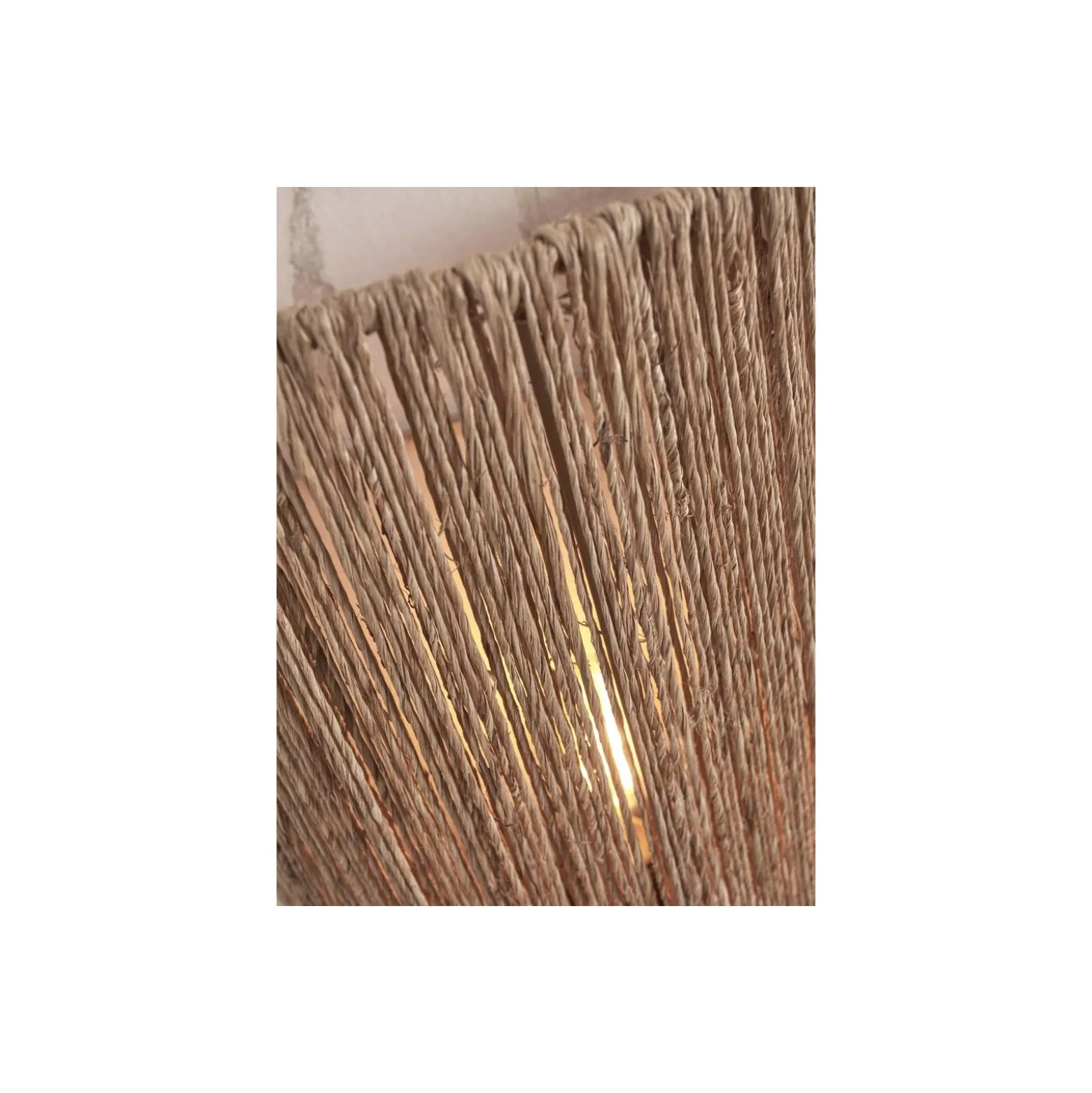 Good&Mojo Vägglampa Iguazu Jute Brun L | Passande för 1x E27