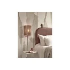 Good&Mojo Vägglampa Iguazu Jute Brun L | Passande för 1x E27