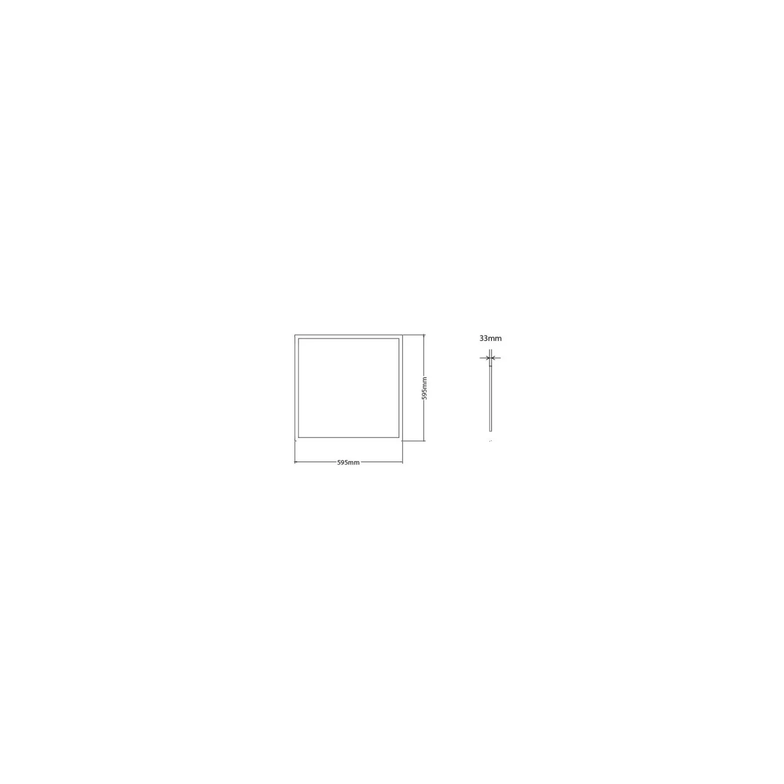 Interlight LED Panel Thinq Dream+ 830-835-840 CCT | 60x60cm - UGR <19 incl. PIR Sensor