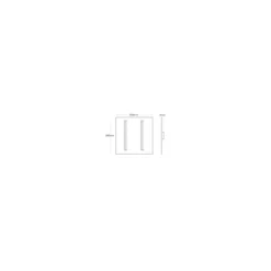 Interlight LED Panel Thinq Orion 28W 3500lm - 830 Varm Vit | 60x60cm - UGR <19 - incl. Drivdon & Sensor