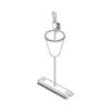Ivela 7606-06-30 Oph.set 2m Verst.plaat 60mm zwart inclusief verstelbus
