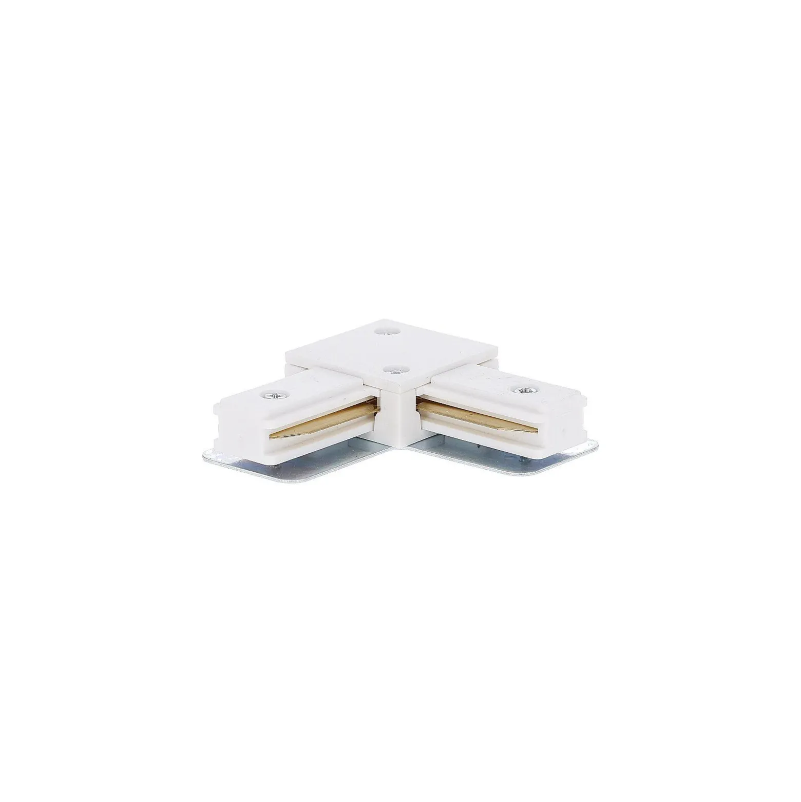 Komplett set 1-Fas Rail L 2 x 2 Meter Vit | incl. 10x Spot + GU10 2700K 3W Dimbar + Ändkåpa, Strömkontakt och L -Anslutningsstycke