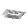 LED Downlight Wallwasher Wally Maxi Grå 46W 6400lm 70x75D - 840 Kallvit - 238x145mm