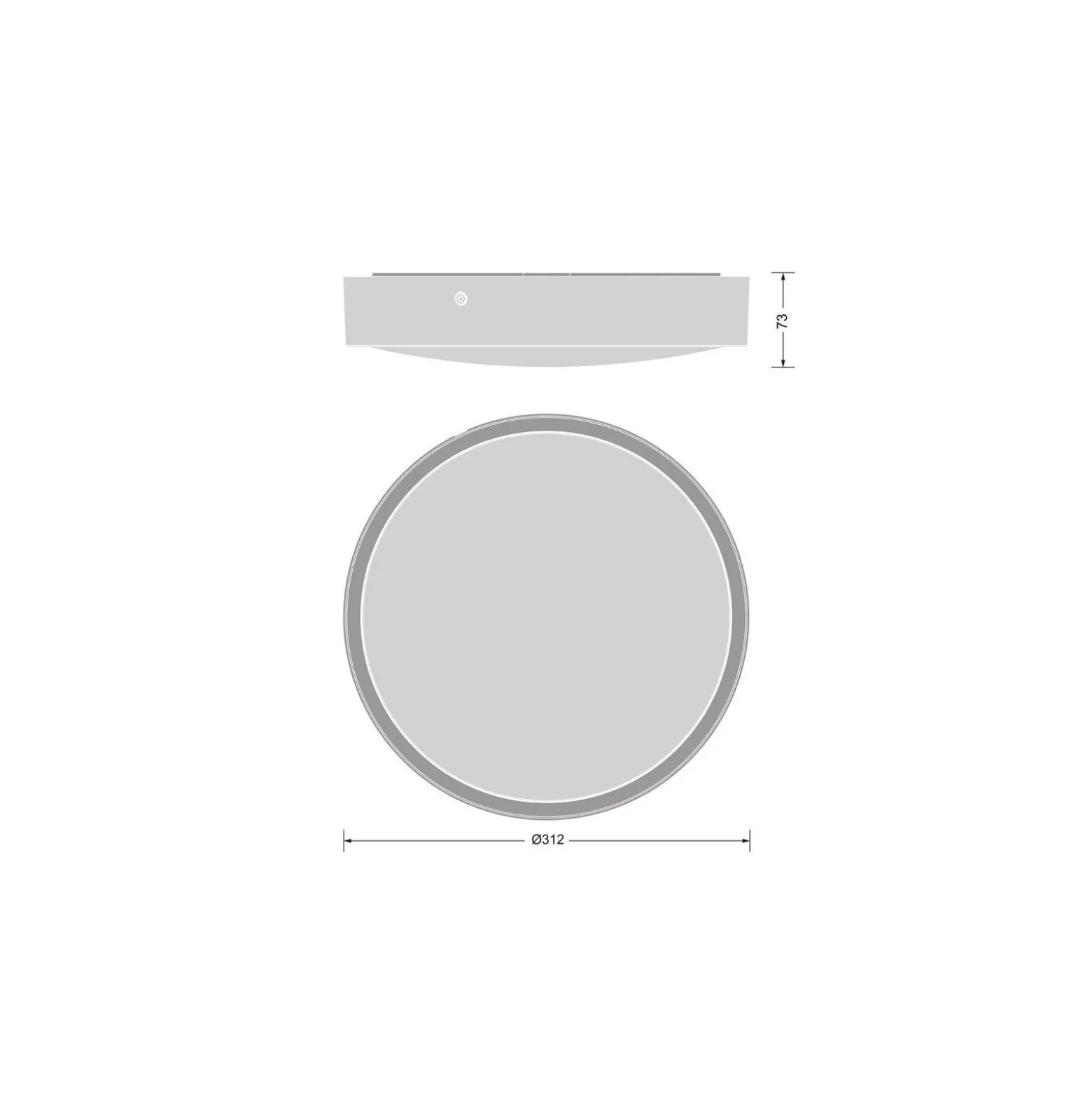 Ledvance Bulkhead Runda PC Svart 15.5W 2080lm - 840 Kallvit | IP65 - Dali Dimbar