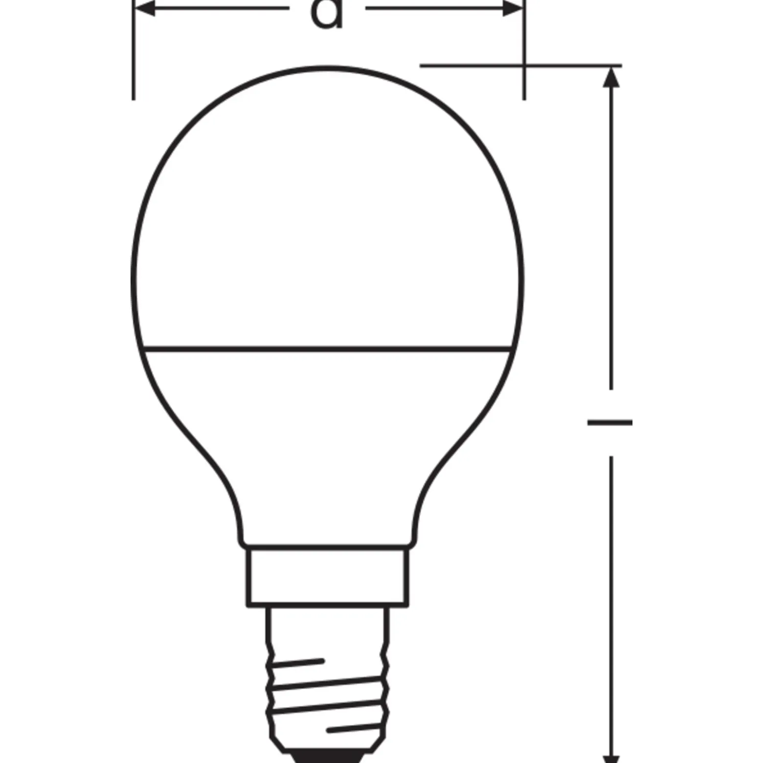 Ledvance Classic LED E14 Boll Matt 4.9W 470lm - 840 Kallvit | Ersättare 40W