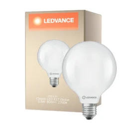 Ledvance Classic LED E27 Globe Filament Matt 3.8W 806lm - 827 Extra Varm Vit | Ersättare 60W