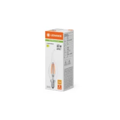 Ledvance Classic LED E14 Kronljus Filament Klar 3.4W 470lm - 827 Extra Varm Vit | Ersättare 40W
