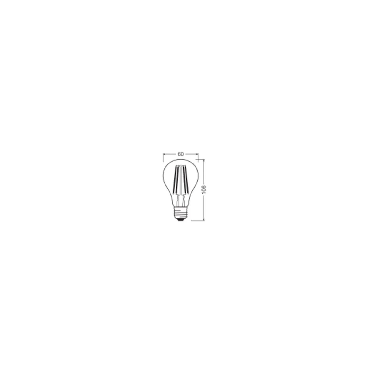 Ledvance Classic LED E27 Päron Filament Klar 7.3W 806lm - 827 Extra Varm Vit | Ersättare 60W