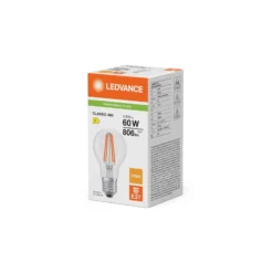 Ledvance Classic LED E27 Päron Filament Klar 5.9W 806lm - 827 Extra Varm Vit | Ersättare 60W
