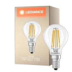 Ledvance Classic LED E14 Päron Filament Klar 5.9W 806lm - 827 Extra Varm Vit | Ersättare 60W