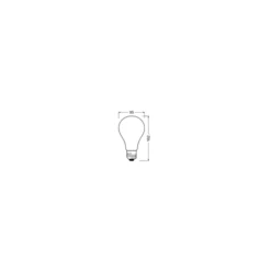 Ledvance Classic LED E27 Päron Filament Matt 24W 3452lm - 827 Extra Varm Vit | Ersättare 200W