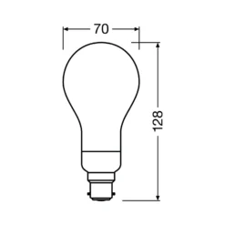 Ledvance Classic LED E27 Päron Filament Matt 18W 2452lm - 827 Extra Varm Vit | Dimbar - Ersättare 150W