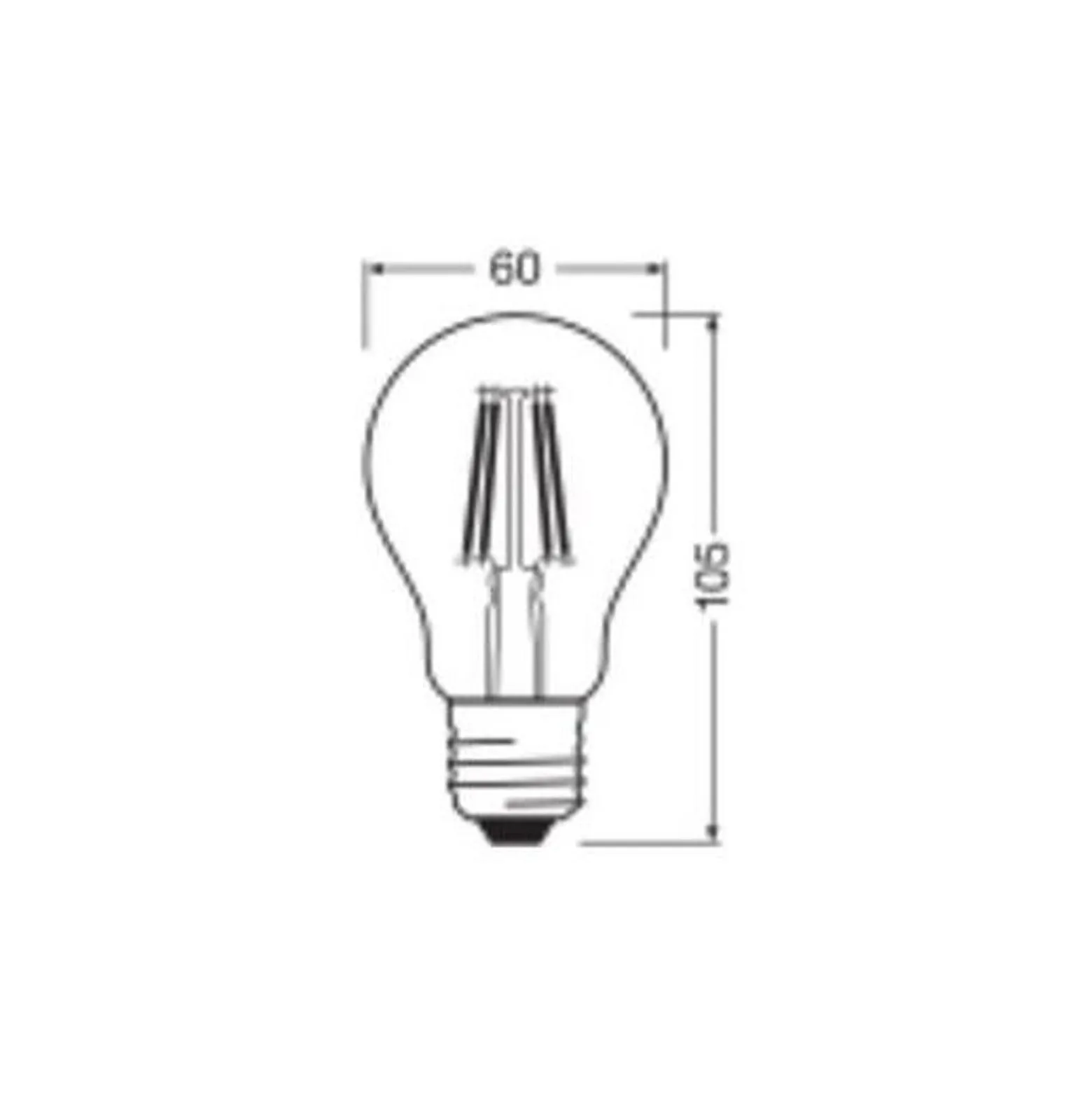 Ledvance Classic LED E27 Päron Filament Klar 3.4W 470lm - 827 Extra Varm Vit | Ersättare 40W