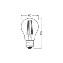 Ledvance Classic LED E27 Päron Filament Klar 5.9W 806lm - 840 Kallvit| Ersättare 60W
