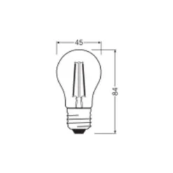 Ledvance Classic LED E27 Päron Filament Klar 1.8W 250lm - 827 Extra Varm Vit | Ersättare 25W