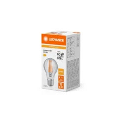 Ledvance Classic LED E27 Päron Filament Klar 7.3W 806lm - 827 Extra Varm Vit | Rörelse- Och Ljussensor - Ersättare 60W