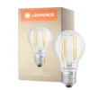 Ledvance Classic LED E27 Päron Filament Klar 7.5W 1055lm - 827 Extra Varm Vit | Ersättare 75W