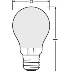 Ledvance Classic LED E27 Päron Filament Matt 7.5W 1055lm - 940 Cool white | Bästa färgåtergivning - Dimbar - Ersättare 75W