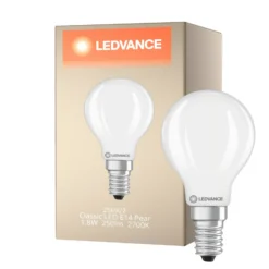 Ledvance Classic LED E14 Päron Matt 1.8W 250lm - 827 Extra Varm Vit | Ersättare 25W