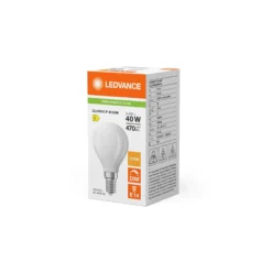 Ledvance Classic LED E14 Päron Matt 3.4W 470lm - 827 Extra Varm Vit | Dimbar - Ersättare 40W