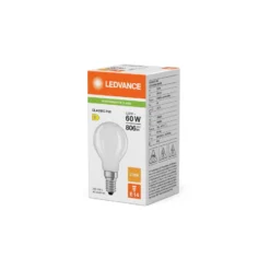 Ledvance Classic LED E14 Päron Matt 5.9W 806lm - 827 Extra Varm Vit | Ersättare 60W