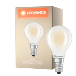 Ledvance Classic LED E14 Päron Matt 3.8W 806lm - 827 Extra Varm Vit | Ersättare 60W