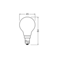 Ledvance Classic LED E14 Päron Matt 3.8W 806lm - 827 Extra Varm Vit | Ersättare 60W