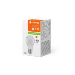 Ledvance Classic LED E27 Päron Matt 4.9W 470lm - 827 Extra Varm Vit | Ersättare 40W