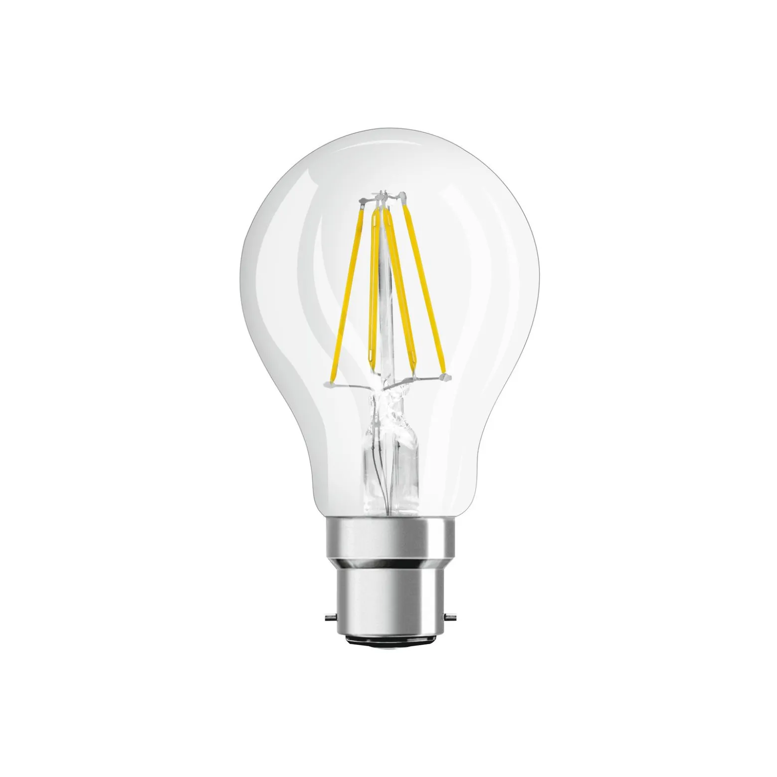 Ledvance Classic Performance LED Lampa B22d Päron Filament Klar 7W 806lm - 827 Extra Varm Vit | Dimbar - Ersättare 60W