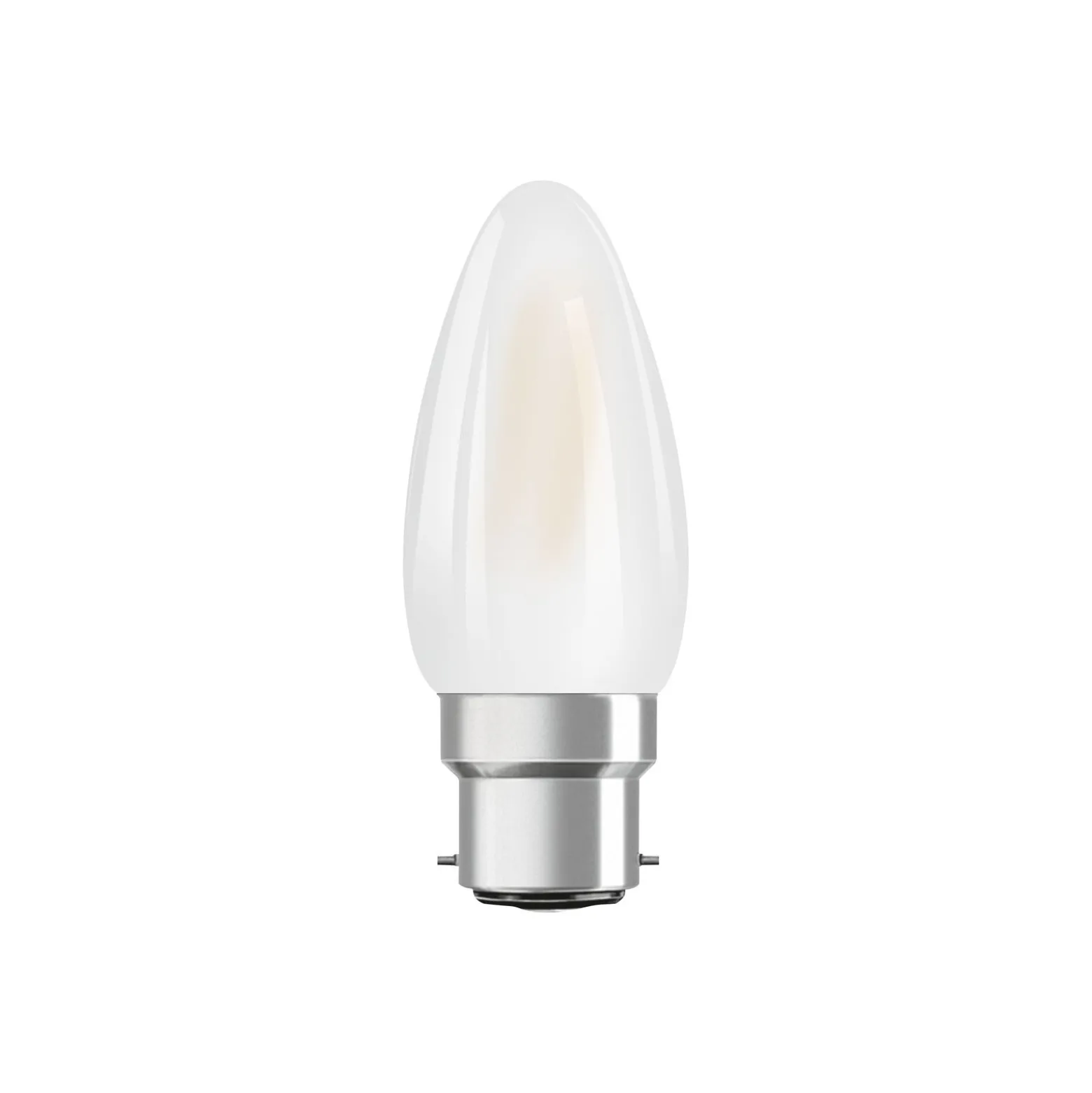 Ledvance Classic Superior LED Lampa B22d Kronljus Filament Matt 3.4W 470lm - 927 Extra Varm Vit | Bästa färgåtergivning - Dimbar - Ersättare 40W