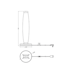 Ledvance Decor Flat Felt Bordslampa Grå 13W 350lm - 830 Varm Vit | 180mm