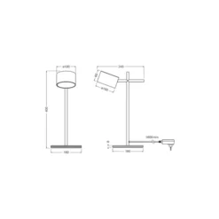 Ledvance Decor Kyoto Bordslampa Svart 12W 350lm - 930 Varm Vit | Bästa Färgåtergivning - Dimbar