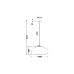 Ledvance Decor Pendellampa Drop Brun | Passande för 1x E27
