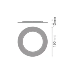 Ledvance Downlight Comfort Förlängning Ring Vit D190