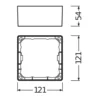 Ledvance Downlight Ram Värde Fyrkant For SQ105
