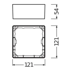 Ledvance Downlight Ram Värde Fyrkant For SQ105