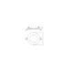 Ledvance Downlight Slim Alu Vit 8W 800lm 90D - 830 Varm Vit | Utskärning 100mm - IP44