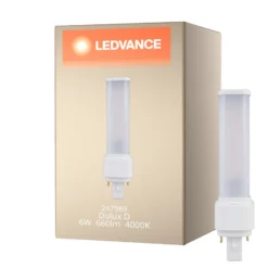 Ledvance Dulux-D LED 6W - 840 Kallvit | 2-Stift - Ersättare 13W
