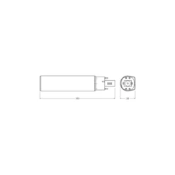 Ledvance DULUX LED D/E HF & AC Mains Value 10W 1100lm - 865 Dagsljus | Ersättare 26W