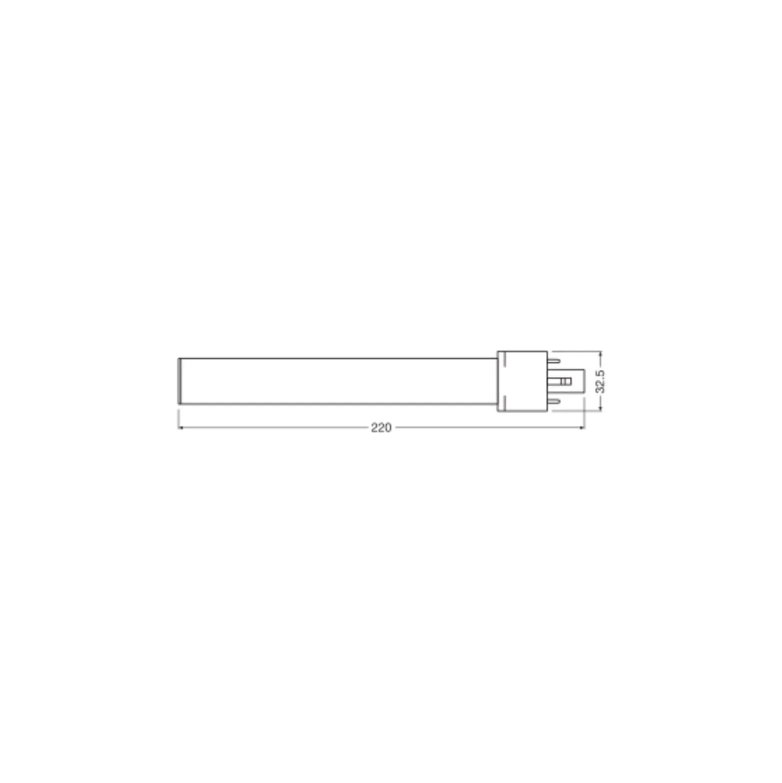 Ledvance DULUX LED S EM & AC Mains Value 6W 700lm - 865 Dagsljus | Ersättare 11W