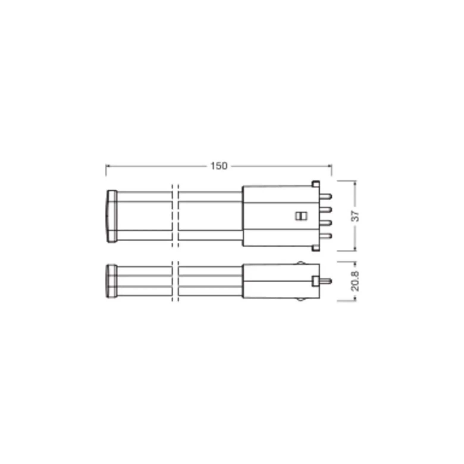 Ledvance Dulux-S/E LED Mains Value 4W 550lm - 840 Kallvit | Ersättare 9W