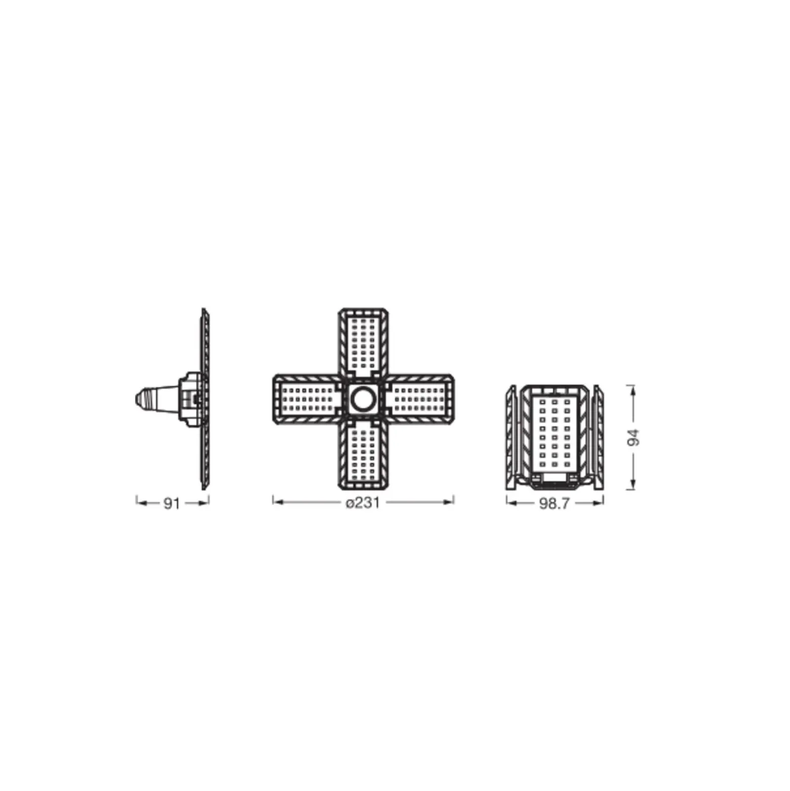 Ledvance Highbay LED E27 Matt 23W 2350lm – 840 Kallvit