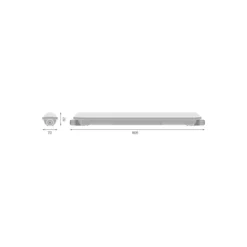 Ledvance LED Allmänbruksarmatur Vattentät Fukttät 17W 2835lm - 865 Dagsljus | 60cm