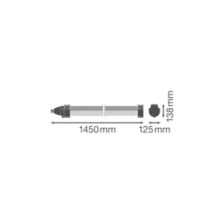 Ledvance LED Allmänbruksarmatur Vattentät Damp Proof Max 31W 4000lm - 840 Kallvit| 120cm - 3 Timmar Nödbelysning - Rörelse- och Ljussensor - Ersättare 2x36W