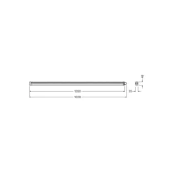 Ledvance LED Allmänbruksarmatur Vattentät Fukttät Slimvalue 36W 4000lm - 840 Kallvit | 120cm