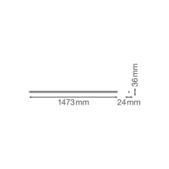 Ledvance LED Allmänbruksarmatur Linear Kompakt High Output 25W 2500lm - 830 Varm Vit | 150cm