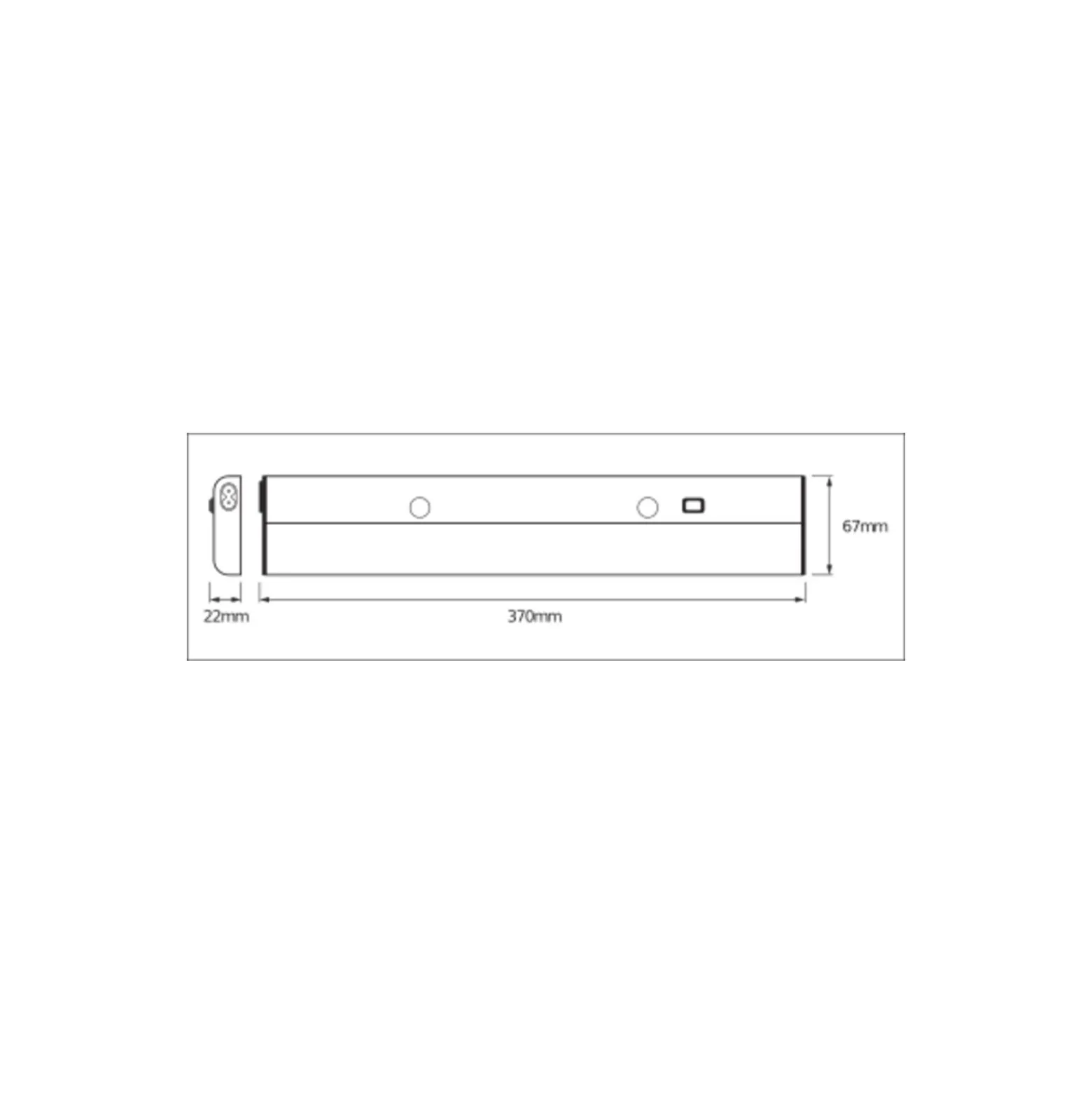 Ledvance LED Allmänbruksarmatur Linear Platt 6W 300lm - 840 Kallvit | 37cm