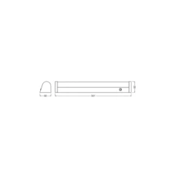 Ledvance LED Allmänbruksarmatur Linear MR Växla Aluminium Vit 11W 1430lm - 840 Kallvit | 60cm -Ersättare 1x18W