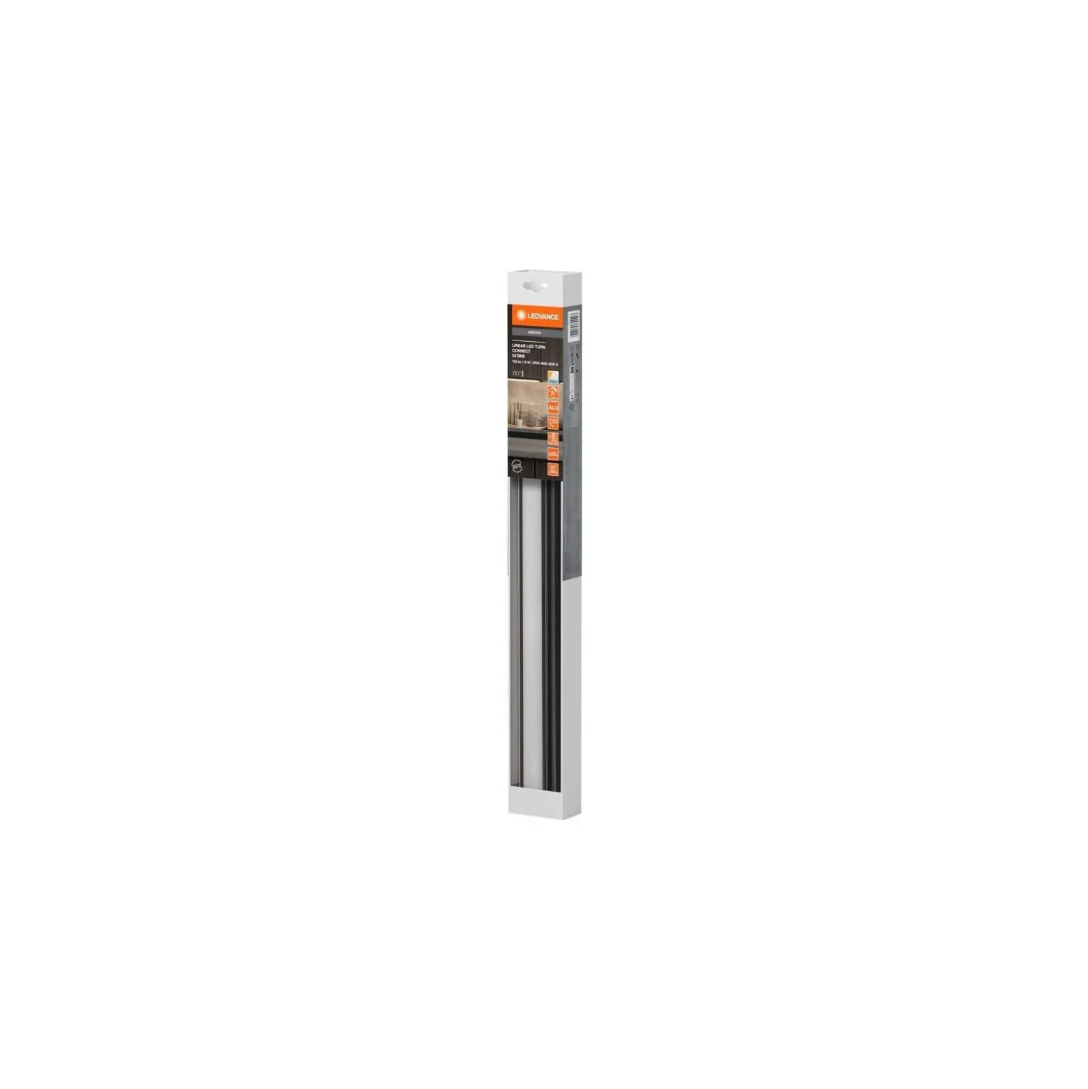 Ledvance LED Allmänbruksarmatur Linear Turn Connect Svart 10W 620lm - 830-840 CCT | 55cm - Push Dimbar