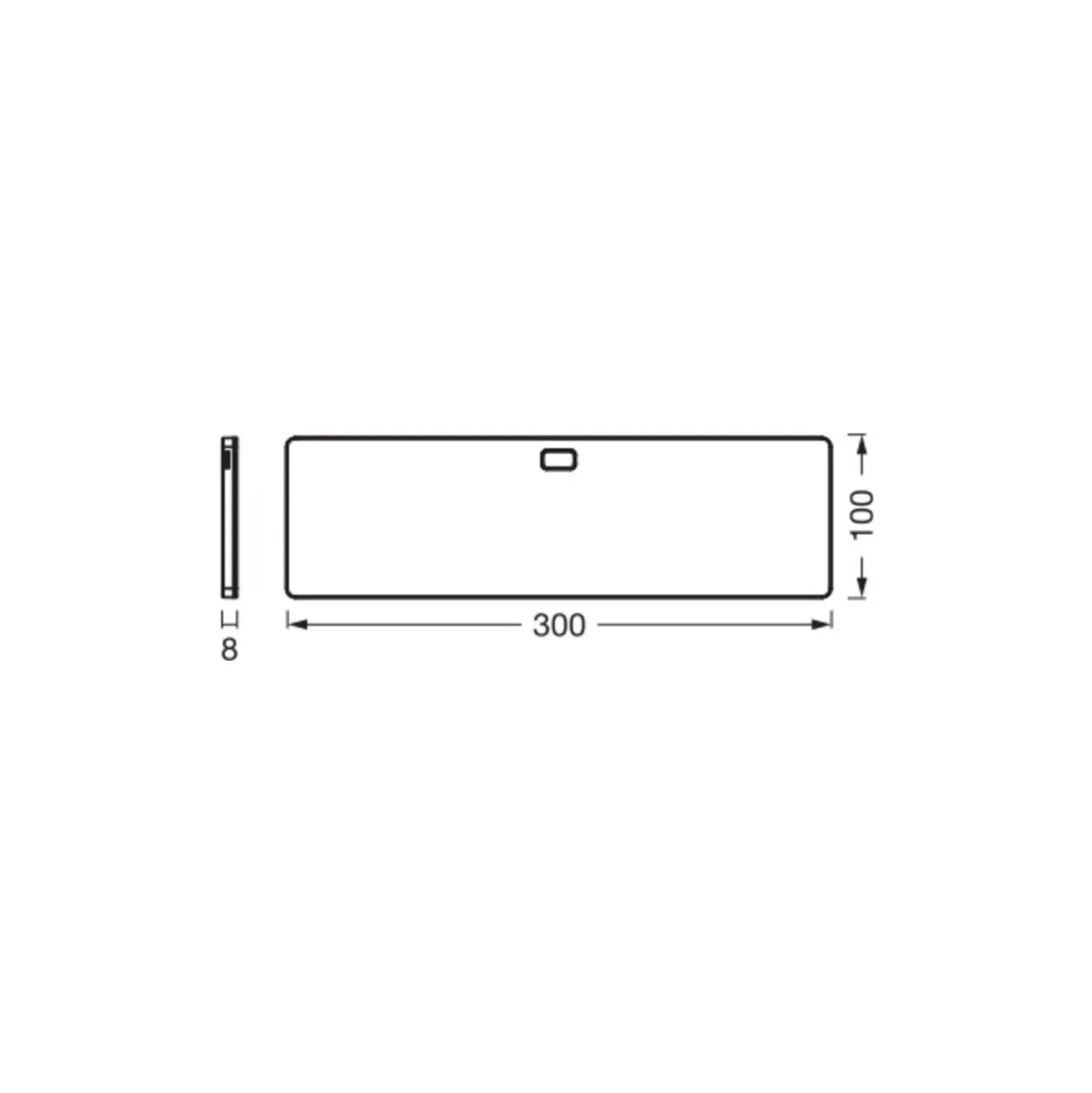 Ledvance LED Allmänbruksarmatur Undercabinet Panel Trimlös Svart 5W 220lm - 830 Varm Vit | 30cm - Fjärrkontroll